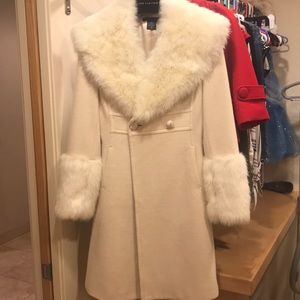 Cream fur jacket